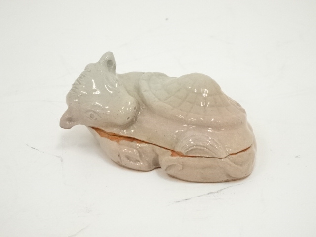 香合 萩焼 茶道具 共箱（茶道具】 坂高麗左衛門 萩焼 布袋香合